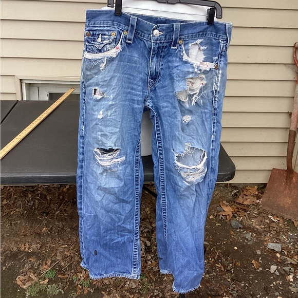 True religion Ricky ripped jeans sz 34 - Picture 1 of 8